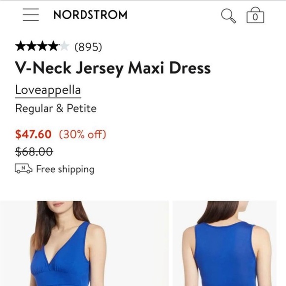 NWT Blue Lovapella Maxi Dress, PXL - Picture 3 of 3